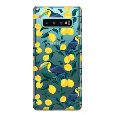 Чохол iSwag для Samsung Galaxy S10 Лимони (H387)