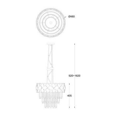 Люстра Zuma Line QUASAR P0506-06A-F4AC