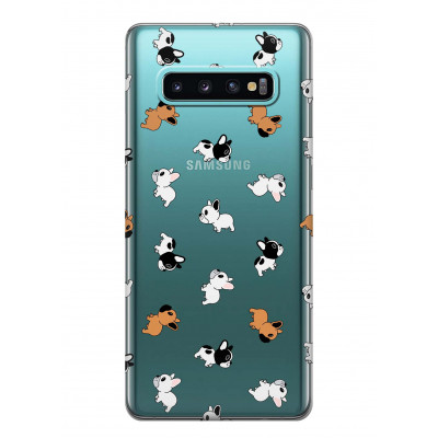 Чохол iSwag для Samsung Galaxy S10 Plus Французькі бульдоги (H493)