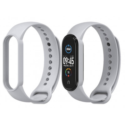 Ремінець для Xiaomi Mi Band 6 силіконовий Сірий BeWatch (1540604)