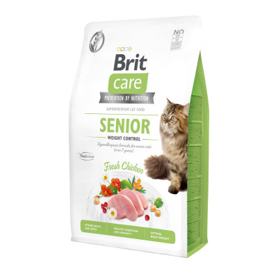 Корм для котів із зайвою вагою Brit Care Senior Weight Control 0.4 кг з куркою