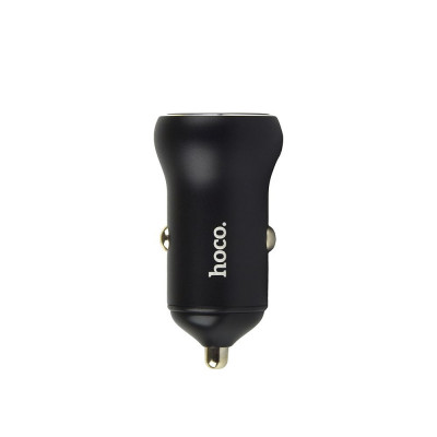 Автомобільний зарядний пристрій Hoco NZ5 Smooth road PD30W + QC3.0 5А car charger set Type C to Type C Чорний