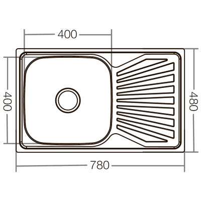 Мийка кухонна ZERIX Z7848-08-180D decor (ZX1605)