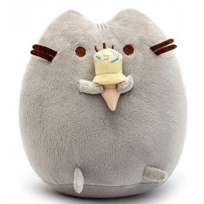 Комплект М'яка іграшка кіт з морозивом Pusheen cat і Антистрес іграшка Mokuru (n-724)