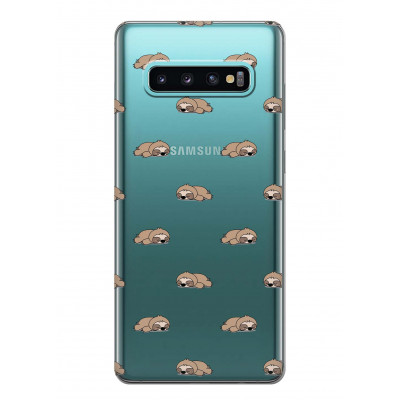 Чохол iSwag для Samsung Galaxy S10 Сплячі лінивці (H429)