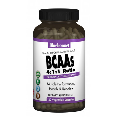 BCAAs (Розгалужені Ланцюги Амінокислот) Bluebonnet Nutrition 120 гелевих капсул