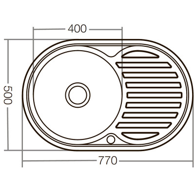 Мийка кухонна ZERIX Z7750-06-180D (ZX1595)