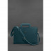 Жіноча шкіряна сумка для ноутбука та документів BlankNote 15 Dark Green (BN-BAG-36-malachite)