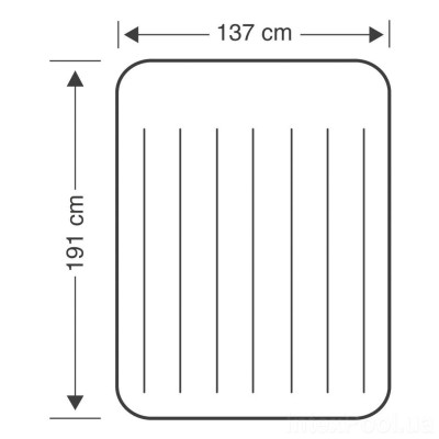 Надувний матрац Intex 64148, 137 x 191 x 25 см (hub_obfna8)