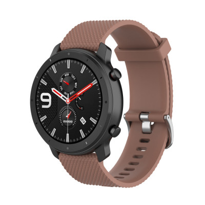 Ремінець силіконовий 20мм Samsung Galaxy Watch 42 | 3 41 мм | Active | Active 2 BeWatch GT Коричневий (1011406)