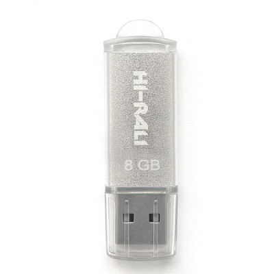 Флеш пам'ять Hi-Rali Rocket USB 2.0 8GB Steel