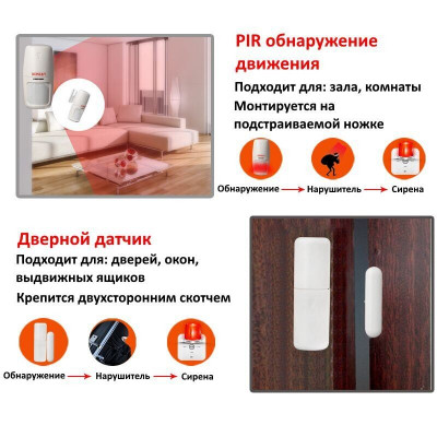 GSM WiFi сигналізація Konlen TUYA MAXI + WiFi 1080p (100617)