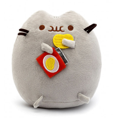 М'яка іграшка Pusheen cat із чіпсами Сірий + Подарунок (n-1046)