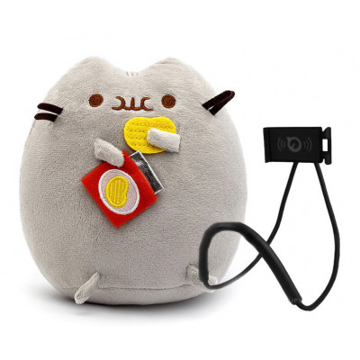 М'яка іграшка Pusheen cat із чіпсами Сірий + Подарунок (n-1046)