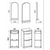 Передпокій Комплект ТО-11 Дзеркало-3 Біла