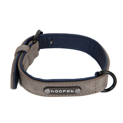 Нашийник двошаровий для собак Hoopet W033 Grey L (5293-18142)