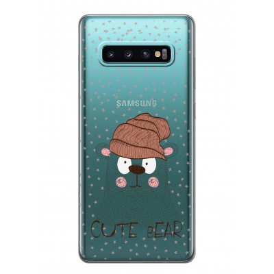 Чохол iSwag для Samsung Galaxy S10 Plus Ведмідь (H438)