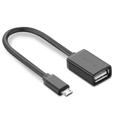 Micro USB OTG кабель-адаптер Ugreen US133 12 см Чорний (32911781)