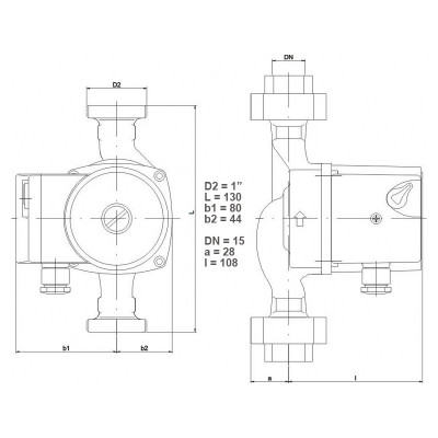 Циркуляційний насос IMPPUMPS GHN 15/60-130 (979521961)