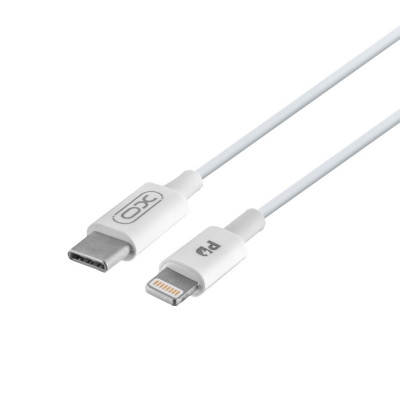 Зарядний пристрій XO L77 20W Type C Power Adapter для телефонів Apple + кабель Lightning