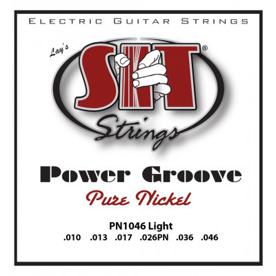 Струни для електрогітари 6 шт SIT SITPN1046 Light Pure Nickel Wound Electric Guitar String 10/46