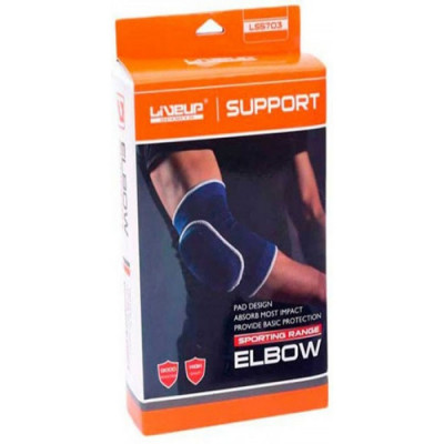 Фіксатор ліктя LiveUp Elbow Support S/M Navy (LS5703-SM)