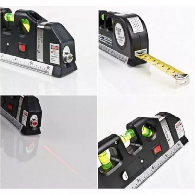 Лазерний рівень із вбудованою рулеткою нівелір Fixit Laser Level PR0 3