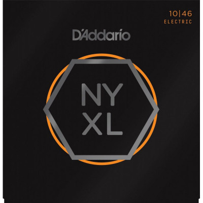 Струни для електрогітари 6 шт D'Addario NYXL1046 Nickel Wound Regular Light Electric Guitar Strings 10/46