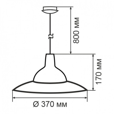 Світильник декоративний стельовий ERKA - 1305 LED 12W 4200K Слонова кістка (130549)