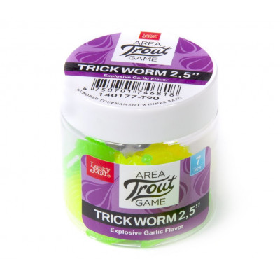 Слаги їстівні штучні LJ Pro Series TRICK WORM 2,5in (06.35)/T90 7шт.