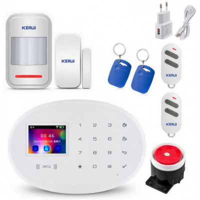 Комплект GSM сигналізації Kerui alarm W20 Start з Wi-Fi (HFKKK78FD)