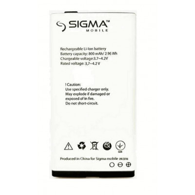 Батарея Sigma Comfort 50 Slim 800 мАг