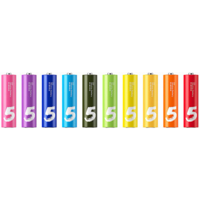 Батарейки Xiaomi ZMi AA batteries 10 шт ZI5 Rainbow