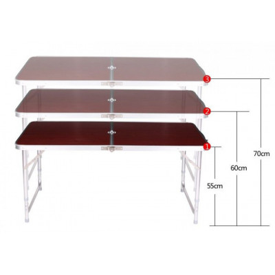 Стіл для пікніка Folding Table Коричневий (258478)