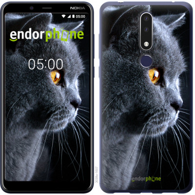 Пластиковий чохол Endorphone на Nokia 3.1 Plus Красивий кіт (3038m-1607-26985)