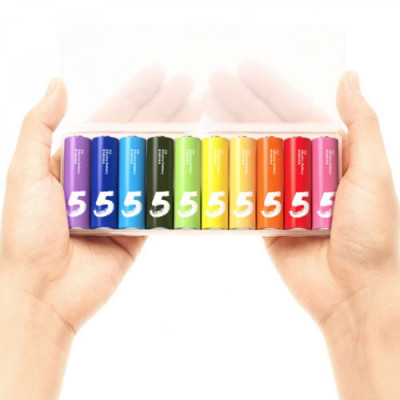 Батарейки Xiaomi ZMi AA batteries 10 шт ZI5 Rainbow