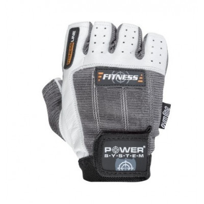 Рукавички для фітнесу та важкої атлетики Power System Fitness PS-2300 XS Grey/White