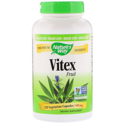 Вітекс Nature's Way Vitex Fruit 400 мг 320 Капсул (NWY11923)