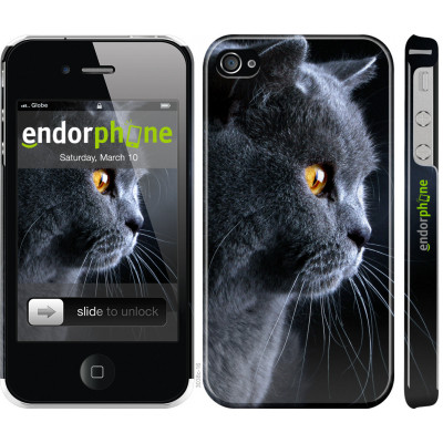 Пластиковий чохол Endorphone на iPhone 4 Гарний кіт (3038c-15-26985)