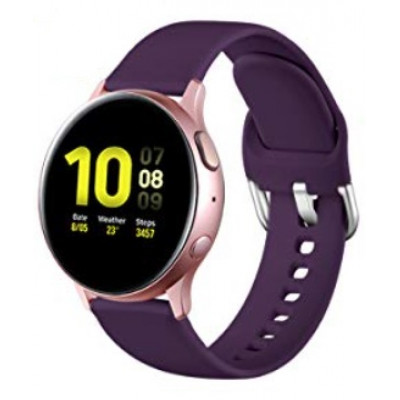 Ремінець BeWatch для Samsung Galaxy Watch 42 | Galaxy Watch 3 41 | Active | Active 2 силіконовий 20мм Фіолетовий (1012513)