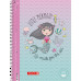 Зошит коледж-блок Brunnen А4 на спіралі в лінійку 80 аркушів 90 г/м2 Русалка (1067927642)
