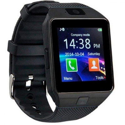 Розумний годинник Smart Watch DZ09 з крокоміром Black (sw002-hbr)