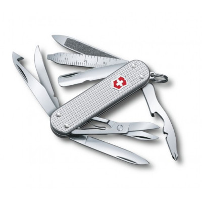 Швейцарський ніж Victorinox Minichamp 58 мм 15 функцій Alox Сірий (0.6381.26)