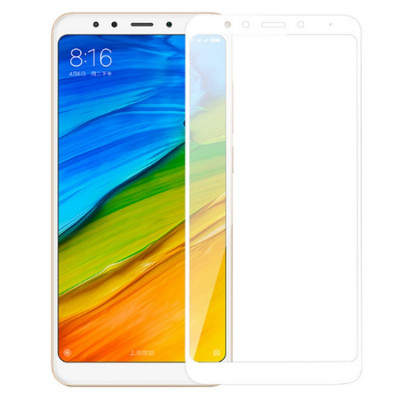 Захисне скло Full Glue для Xiaomi Redmi 5 Plus White (PG-000437)