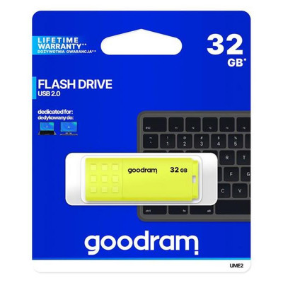 Флеш-накопичувач USB 32GB GOODRAM UME2 Yellow (UME2-0320Y0R11)