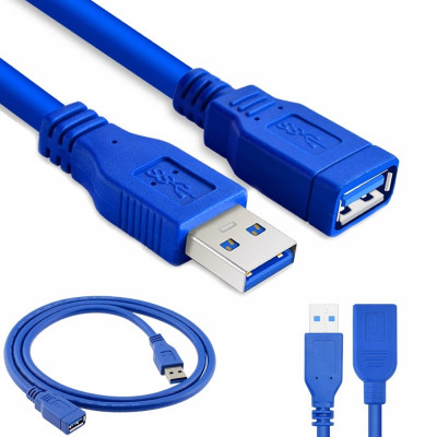 Кабель подовжувач для USB порта Addap UM2F-01 USB 3.0 Male to USB 3.0 Female 5 Гбіт/с 1 м