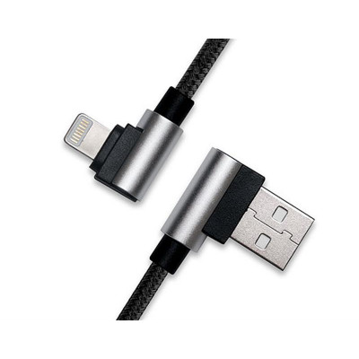 Кабель REAL-EL Premium USB2.0 AM-Lightning 1m Чорний (EL123500034)