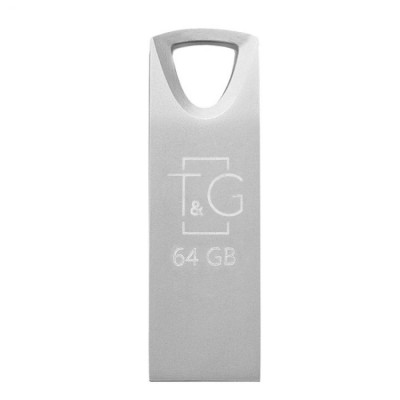 Флеш пам'ять T&G USB 2.0 64GB Metal 117 Steel