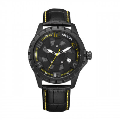 Годинник Megir MG1074 Black Yellow (ML1074G-BK-1N13)