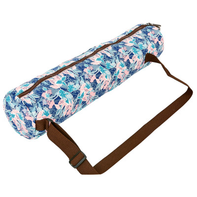 Сумка для йога килимка Yoga bag KINDFOLK FI-8365-2 розмір 15смх65см Рожевий-блакитний